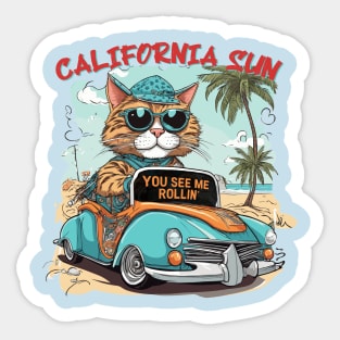 california sun Sticker